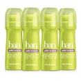 thumbnail image 1 of Desodorante en rollo Ban Satin Breeze, 100 ml, 24 horas, paquete de 4, 1 of 7