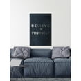 thumbnail image 5 of Believe in Yourself II Painting Print on Wrapped Canvas, 5 of 5