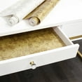 thumbnail image 4 of Tempaper Distressed Gold Leaf Metallic Gold Peel and Stick Wallpaper, 20.5" x 16.5', 4 of 8