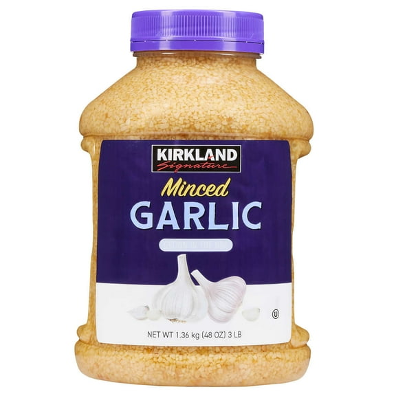 Kirkland Signature Minced California Garlic 48 Ounce