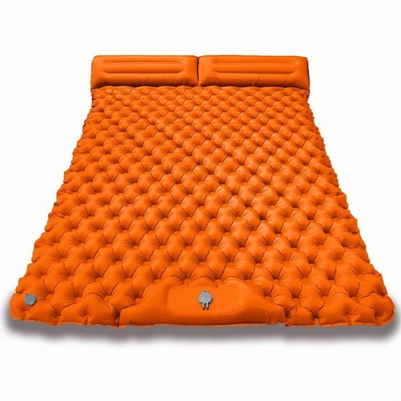 Double Self-Inflating Sleeping Pad - Hexagonal Design & Ultra-Lightweight. Thick & Portable with Carry Bag for Camping & Hiking.