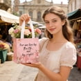 thumbnail image 5 of Religious Gift Bags for Women, Non Woven Bible Tote Bag with Handle, Reusable Floral Catholic Baptism Party Bag, Father’s Day Communion Gift, 5 of 6