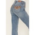 thumbnail image 2 of Shyanne Women's  Embroidered Light Wash Mid Rise Flare Jeans - SWFA22J46 27W x 34L, 2 of 4