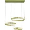 thumbnail image 3 of Vanity Art 3 Light Statement Tiered LED Chandelier Lighting | Modern Hanging Lights, Circular Ceiling Lights Fixtures for Dining Room Living Room Bed Room Kitchen SYLED1293-BK, 3 of 9