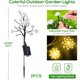 thumbnail image 2 of Luces solares decorativas con forma de flores, paquete de 2 luces de hadas para caminos, pasarelas, patios, paisajes, decoración navideña para jardín, altura 66 cm, 2 of 5