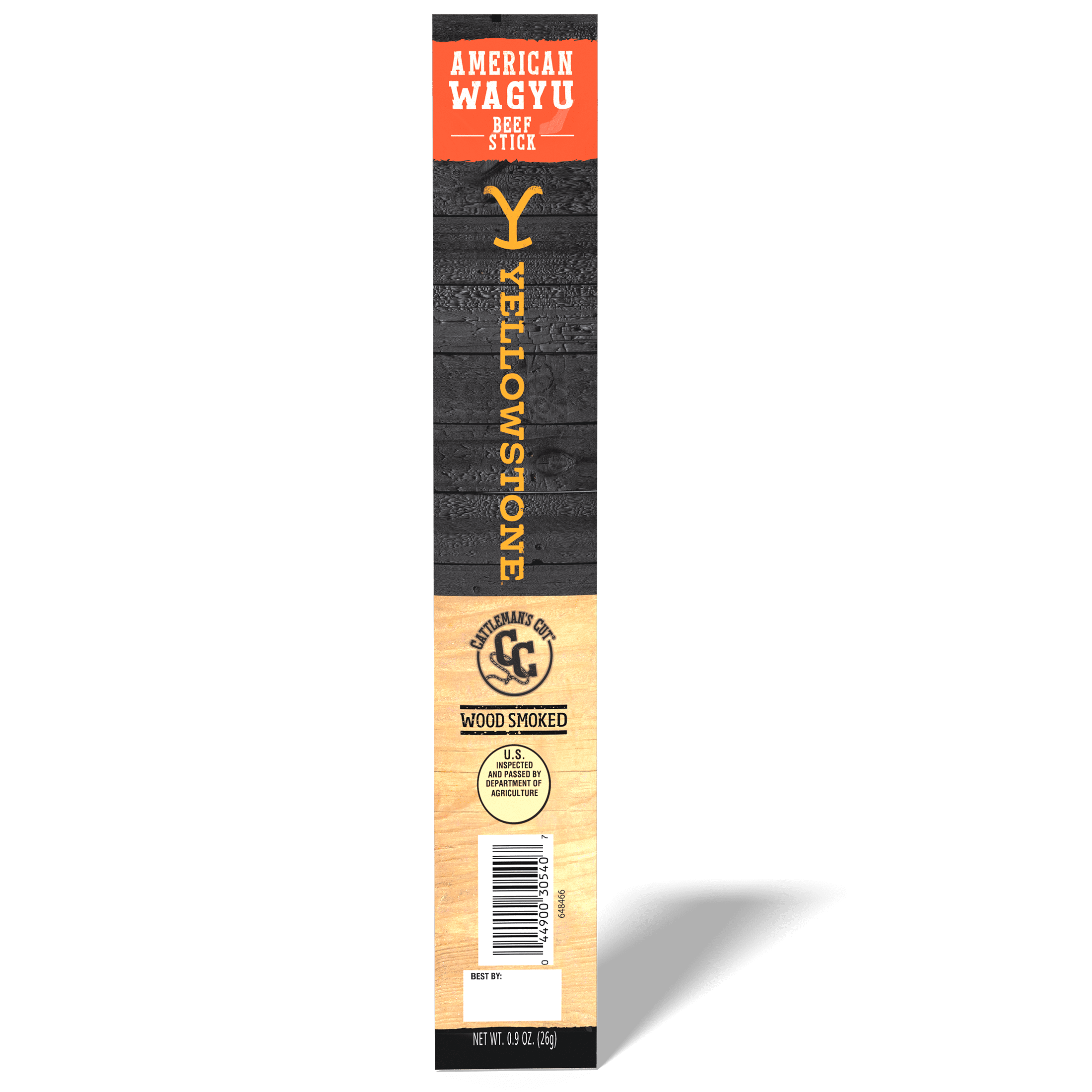 (6 pack) Yellowstone American Wagyu Beef Stick, 0.9oz