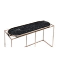 thumbnail image 3 of Furniture of America Bradley Console Table, Black/Gold, 3 of 7
