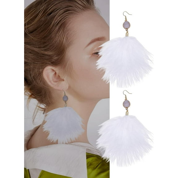 Feather Earrings for Women Delicate Drop Feather Tassel Earrings Dangling Feather Chandelier Drop Earrings for Women Parties Weddings and Daily Wear