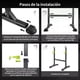 thumbnail image 5 of Soporte para Sentadillas Ajustable Estación de Sentadilla Marco de Acero, Squat Rack Press de Banca Soporte de Barra Levantamiento de Pesas, Máquina de Fitness Gimnasio en Casa, Carga 300kg, 5 of 6