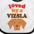 thumbnail image 4 of Inktastic Vizsla Dog Lover Boys or Girls Baby Bib, 4 of 4