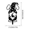 thumbnail image 3 of Fiudx Decoración de Jardín con Forma de Conejito de Pascua, Adhesivo Acrílico para Espejo, Diseño Tridimensional para Patio, Decoración Festiva para Exteriores, Temática Moderna de Pascua, Resistente, 3 of 5
