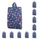 thumbnail image 2 of Yuarrent Bolsa de zapatos de viaje portátil Bolsa con cremallera Organizador de almacenamiento Bolsas impermeables Multicolor flores azul real 10piezas Yuarrent CBP008624, 2 of 3