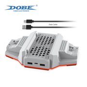 DOBE 2-in-1 Cooling Stand & Charging Base for Xbox Series S (XSS), Turbo Fan, Dual Controller Dock, Anti-Slip USB Powered