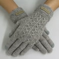 thumbnail image 2 of 2 Pack Women's Cable Knit Winter Warm Soft & Comfy Touchscreen Texting Gloves, 2 of 2