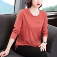 thumbnail image 3 of Camiseta de manga larga de otoño e invierno para mujer, nueva mamá de mediana edad, camisa de fondo de estilo occidental, camiseta de ropa exterior de primavera y otoño, 3 of 5