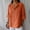 Orange, variant on Cotton Linen Tops For Women,Summer Blouses For Women Boho Peasant Gauze Blouses Linen Blouses For Women Womens Gauze Tops Gauze Shirts For Women Gauze Shirts Button V Neck Peasant Blouse