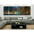 thumbnail image 2 of Tiptophomedecor Stretched Canvas Landscape Art - Pond In The Forest Narrow - Stretched & Framed Ready To Hang Art, 2 of 3