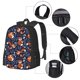 thumbnail image 2 of Disketp Cute Foxes Mochila Minimalista de Gran Capacidad, Mochila de Viaje para Escuela, Trabajo o Uso Diario, 2 of 6