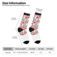 thumbnail image 2 of Bingfone Compression Socks for Women and Men Long Socks for Running Athletic Cycling Nurse- Forest Mushrooms, 2 of 6