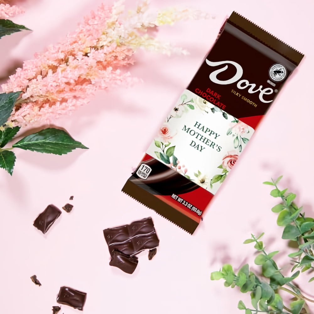 Dove Dark Chocolate Candy Bar 3.3 oz (Pack of 5)