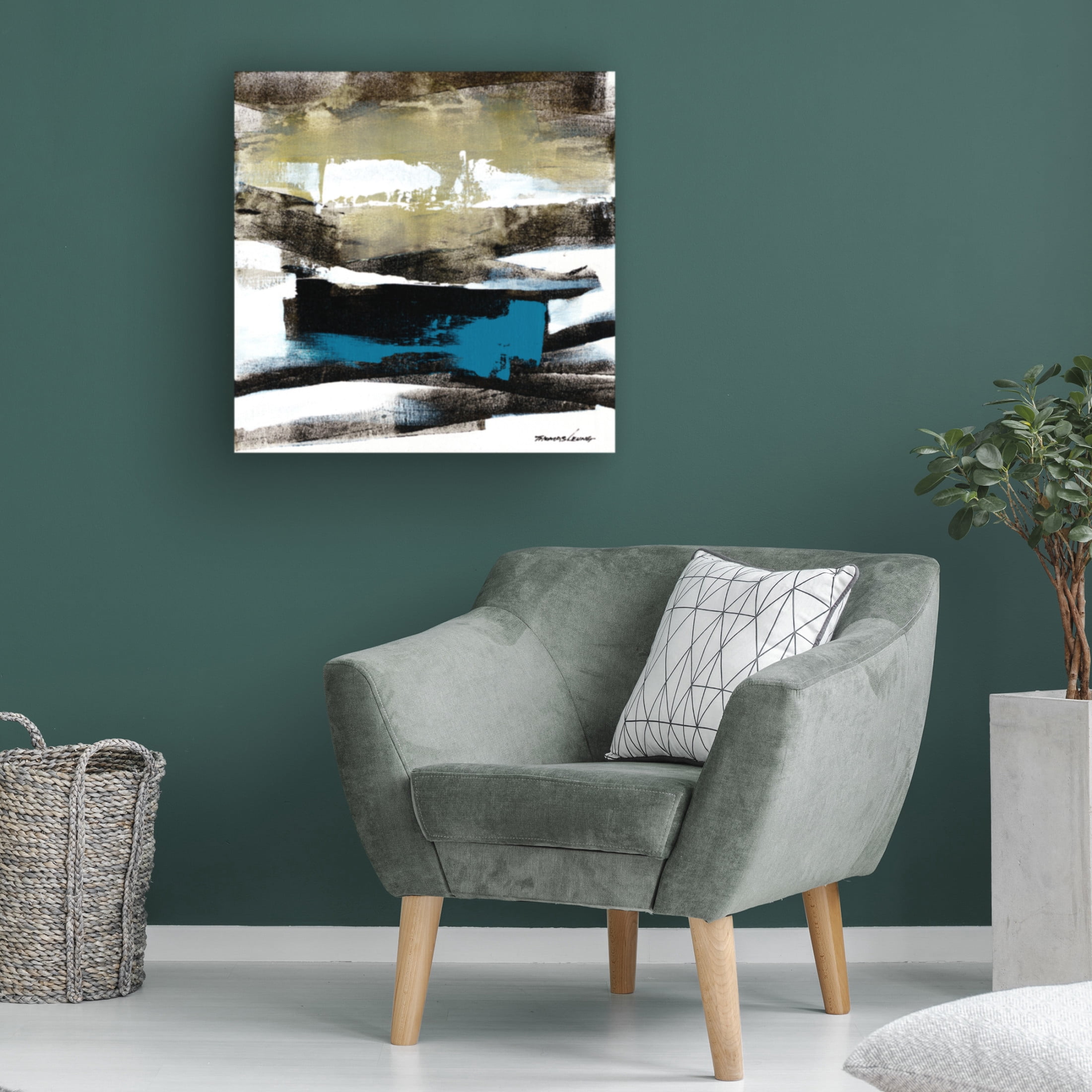 Canvas Wall Art - Thomas Leung 'Wave 10' Wall Art for Living Room, Bedroom, or Office Décor by Trademark Fine Art - 14 x 14 Inches