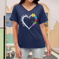 thumbnail image 2 of CHENge Plus Size Autism Awareness Shirt for Women Autism Acceptance Tshirt Autism Mama Tee Support Gift Tee Tops, 2 of 6