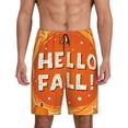 thumbnail image 3 of Lsque Hello Fall 1 Mens Sleep Pajama Shorts,Short Pajama Pants, Cotton Ultra-Soft Knit-4X-Large, 3 of 9
