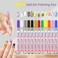 thumbnail image 6 of 12 Colors Nail Art Pens Set, Nail Art Markers for Gel Nails, Nail Art Pens for Painting Nails, DIY Manicure Tools, Nail Art Pens for Kids, Birthday Holiday Gifts for Women (G), 6 of 9