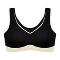 thumbnail image 5 of vigerkar Sports Bras for Women High Impact Padded Bra Wirefree Bralette Seamless Bra Workout Vest Bra Black, L, 5 of 6