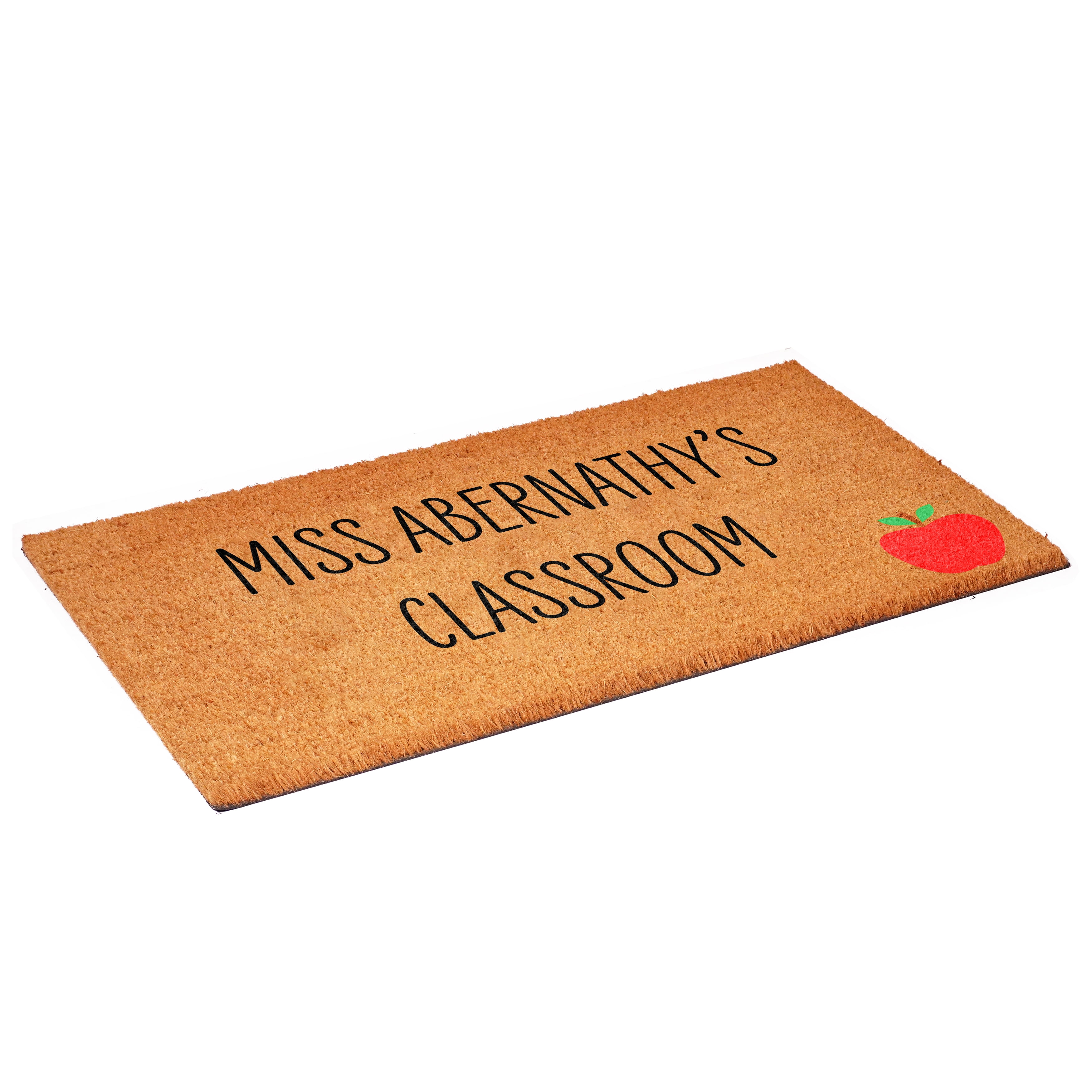 Calloway Mills 111962436 Personalized Miss Classroom Doormat 24" x 36"