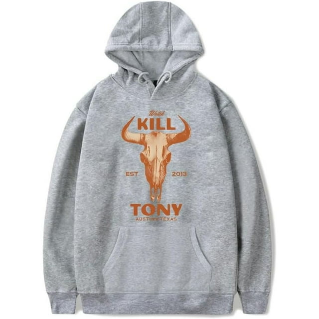 Watch Kill Tony Merch Chandail à Capuchon Poches Cordon Unisexe Sweat à Capuche Mode Vêtements, Gris, 3TG