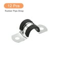 thumbnail image 3 of 12Pack 9/16" Cable Clamp U Shape Stainless Steel Rubber Cushioned Pipe Strap, 3 of 5