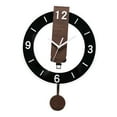 thumbnail image 3 of CoudarTitie Silent Wall Clock, Modern Home Decorative Pendulum Clock for Living Room, Hotel, Black, 3 of 9
