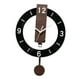 thumbnail image 3 of Reloj de pared con péndulo decorativo, ligero y silencioso para oficina. Negro, 3 of 9