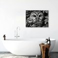 thumbnail image 5 of Acheng Black and White Owl Canvas Wall Art Bird Decor Forest Wise Man Pictures on Canvas Wall Art for Home Office Decorations Living Room Bedroom and Kitchen Decor Framed Canvas Prints 16x12inch, 5 of 6