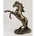 thumbnail image 2 of Unicorn Studio Rearing Stallion Cold Cast Statue Figurine, Bronze Color 12.38 Inch, 2 of 4