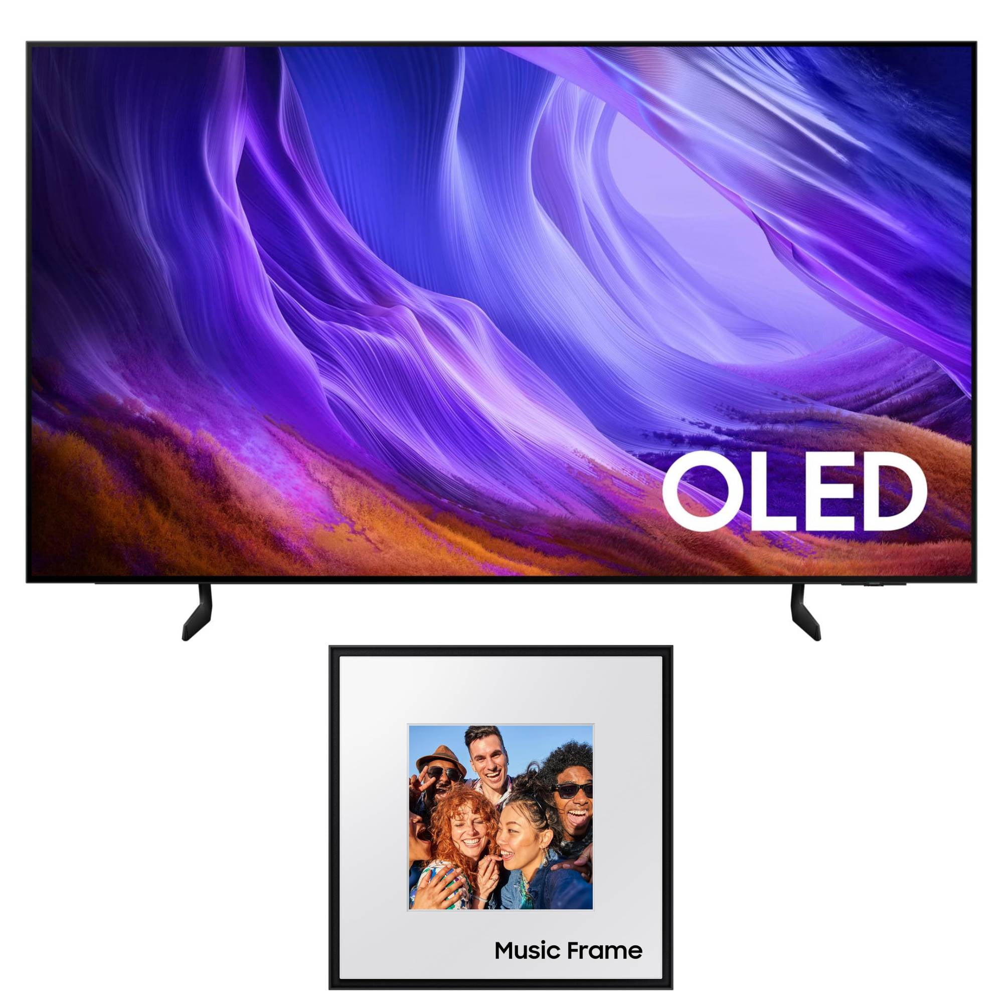Samsung QN55S85HA 55" OLED TV with HW-LS60D Photo Frame Speaker (2026)