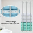 thumbnail image 6 of Bathroom Towel Storage Wall, Bethom Towel Rack for Bathroom Wall Mounted, Bath Towel Holder Wall Can Holds Up to 6 Large Rolled Towels, Brushed Nickel, 6 of 12