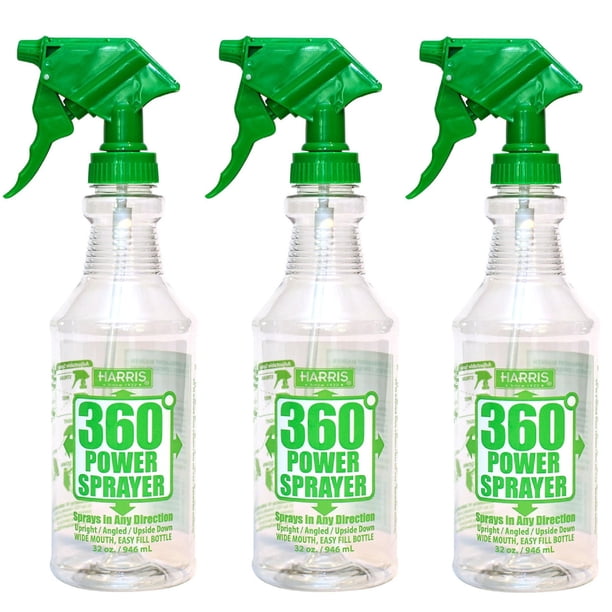 Botellas pulverizadoras HARRIS de 946 ml con boquilla ajustable de 360° - paquete de 3