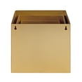 thumbnail image 4 of Kate and Laurel Domio Modern Hanging Wall Pocket Planter Shelves, Set of 3, Gold, Chic Metal Hanging Pots for Wall, 4 of 8