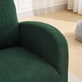 thumbnail image 4 of Sherpa Glider Chair with High Back and Side Pocket, Rocking Accent Armchair for Nursery, Living Room and Bedroom, Green, 4 of 7