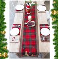 thumbnail image 4 of Decoración de camino de mesa navideño Muñeco de gnomo navideño sin rostro Mantel de mesa navideño acogedor Decoración de mesa para Navidad 33 x 180CM （Rojo）, 4 of 4