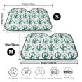 thumbnail image 3 of Uemuo Hello Summer Pattern Accordion Car Windshield Sun Shade, Foldable Reflective Sun Visor for Car, Reflector Windshield Sunshade-Small, 3 of 7