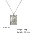 thumbnail image 7 of Stainless Steel Tarot Cards Necklace Vintage Tarot Jewelry Good Luck Amulet Pendants for Women, 7 of 7