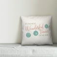 thumbnail image 3 of Creative Products It's The Most Wonderful Time of the Year 18x18 Spun Poly Pillow, 3 of 3