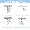 thumbnail image 4 of Kit para colgar hamacas, ganchos giratorios de 360° de alta resistencia para columpios, sillas, yoga, columpios para porches al aire libre, 4 of 5