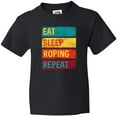 thumbnail image 3 of Inktastic Calf Roping Rodeo Eat Sleep Roping Repeat Youth T-Shirt, 3 of 5