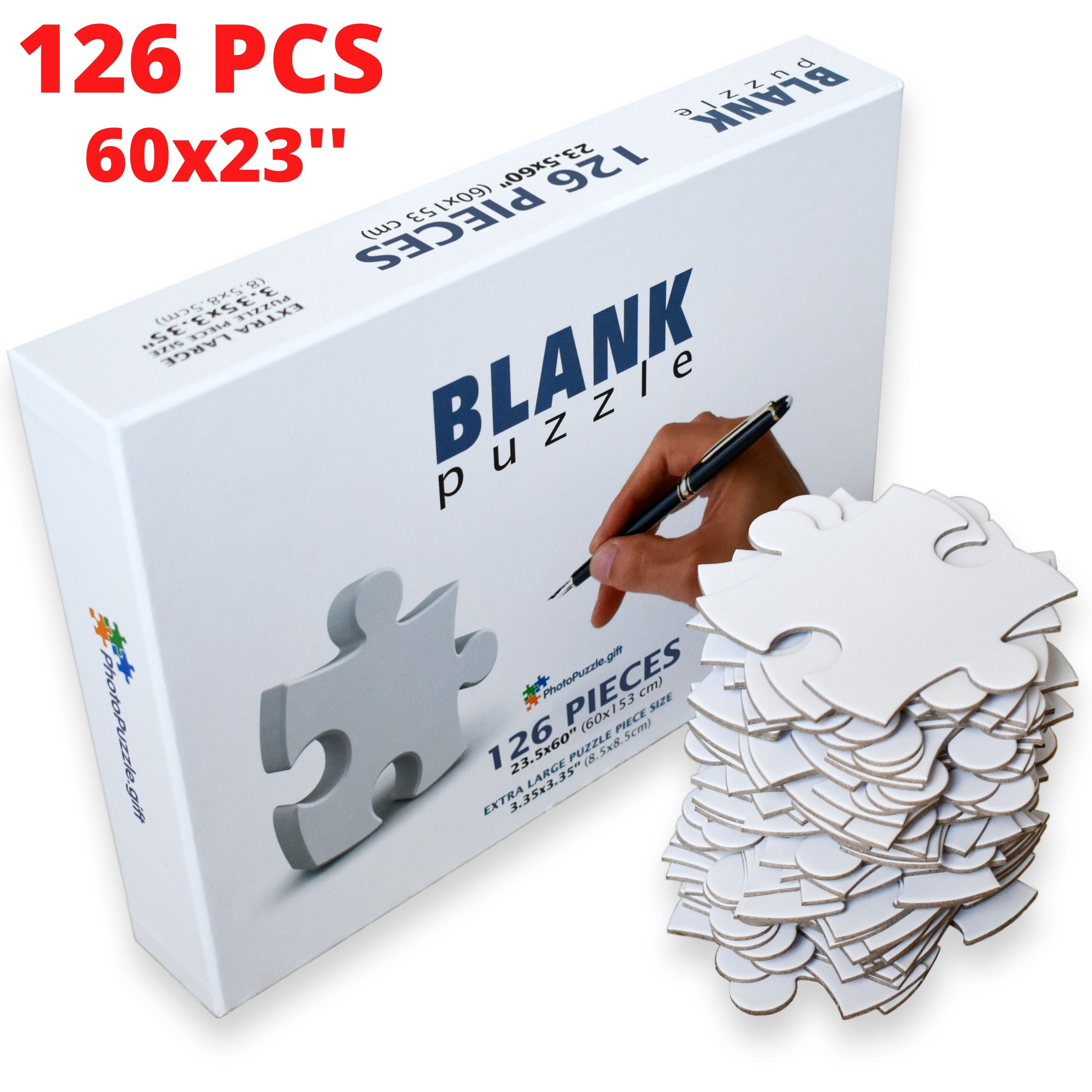 ZEONHAK 30 Sets 11 x 8 Inches Blank Sublimation Puzzle, 120 Pieces Heat Press Blank Jigsaw Puzzle