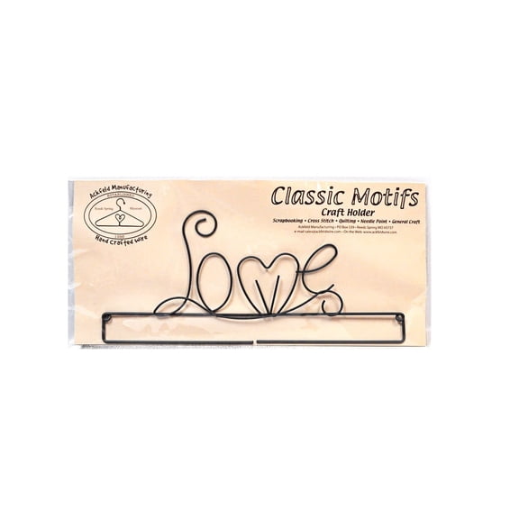 Classic Motifs Love 12 Inch Split Bottom Craft Holder