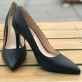 thumbnail image 3 of JENN ARDOR Women High Heels 4 Inches Pointed Toe Classic Stiletto High Heels Black Size 9.5, 3 of 7